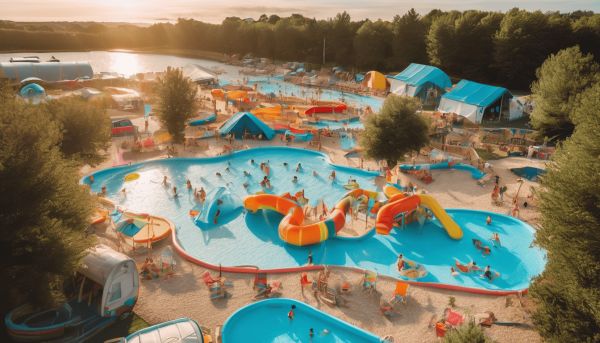 Séjournez au camping Le Moténo à Plouhinec avec parc aquatique